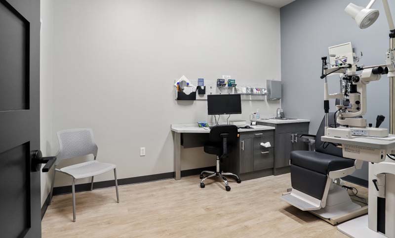 Am exam room set up for use